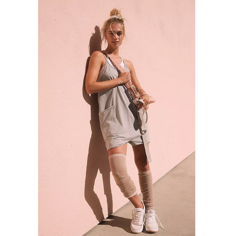 Damen Sportliches Freizeitkleid mit großzügigen Taschen
