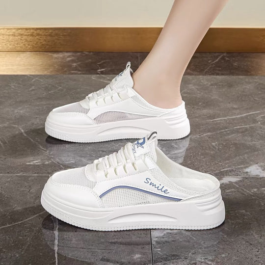Damen Sportliche Slip-On Sneakers mit atmungsaktiver Mesh-Oberfläche und zusätzlichem Komfort R&B