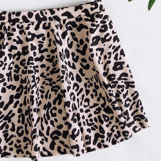 Damen Rock-Bikini-Set mit animalischem Muster R&B
