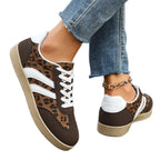 Damen Sneakers im Leopardenmuster mit bequemer Sohle R&B