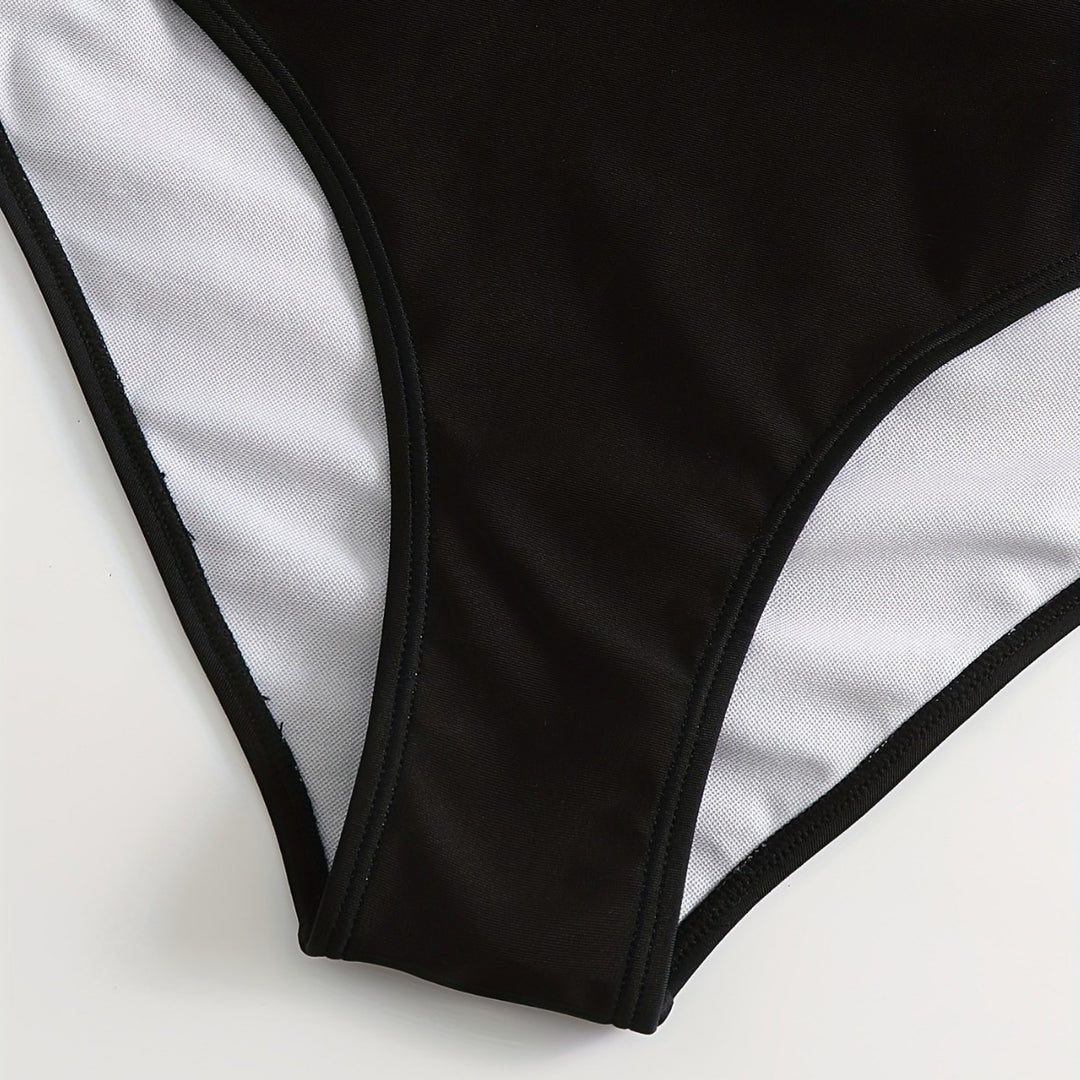 Damen Tankini Set mit verspieltem Druck und modischen Details R&B