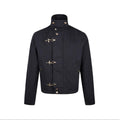 Herren modische Kurzjacke mit innovativen Schnallen und praktischem hochgeschlossenem Kragen R&B
