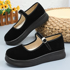 Damen Elegante und bequeme Mary Jane Schuhe mit verstellbarem Riemen