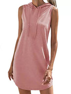 Damen Kapuzenkleid Aus Atmungsaktivem Jersey-Material R&B