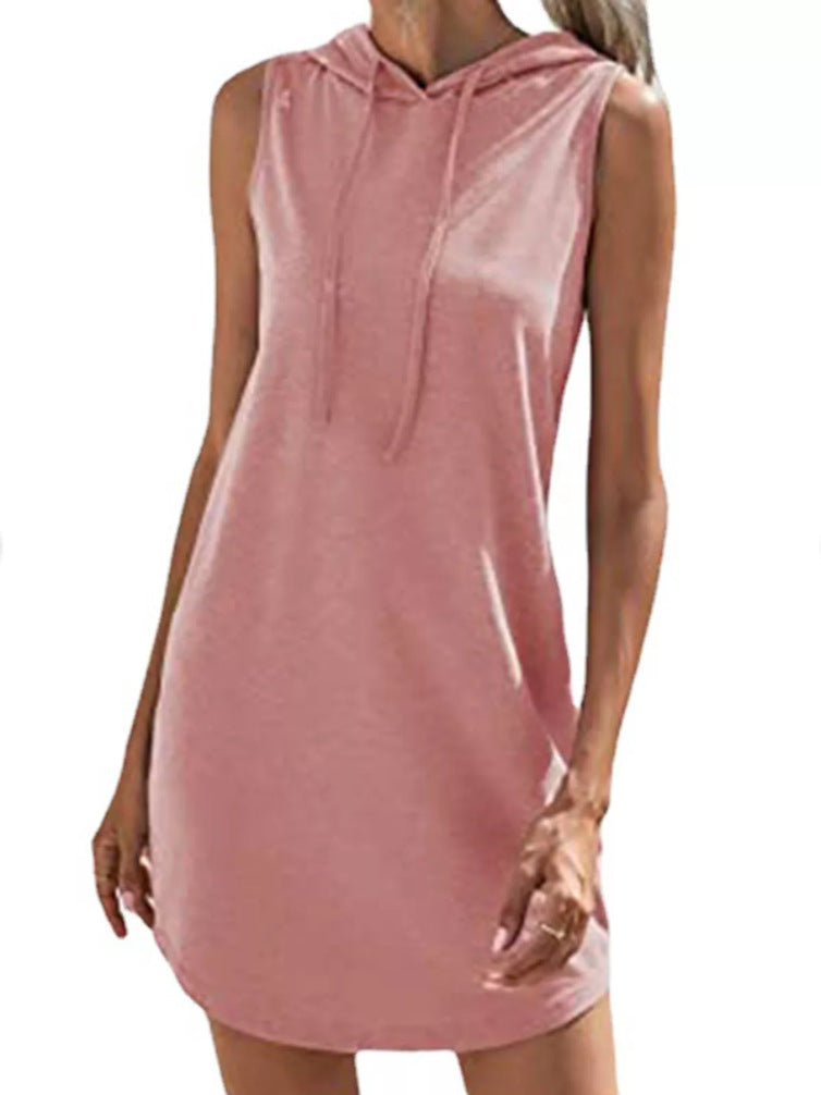 Damen Kapuzenkleid Aus Atmungsaktivem Jersey-Material R&B
