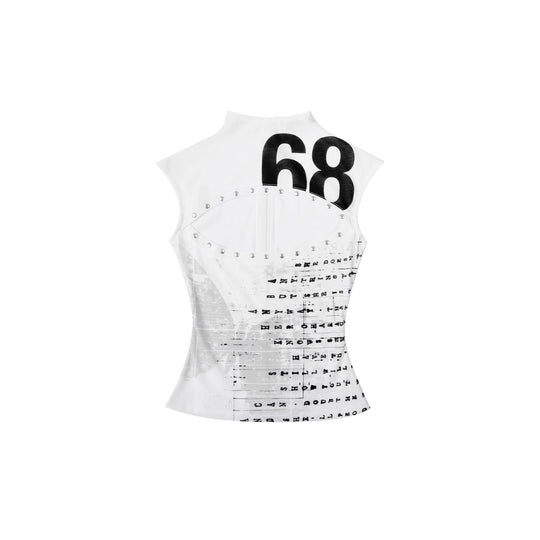 Damen Kreatives Tank-Top mit Grafischem Druck R&B