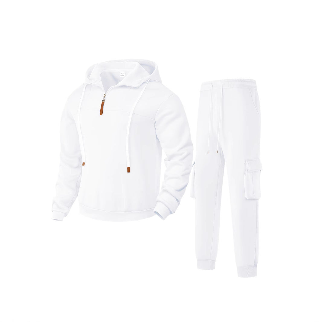 Herren sportlicher Jogginganzug mit modernem Reißverschluss und praktischen Taschen R&B