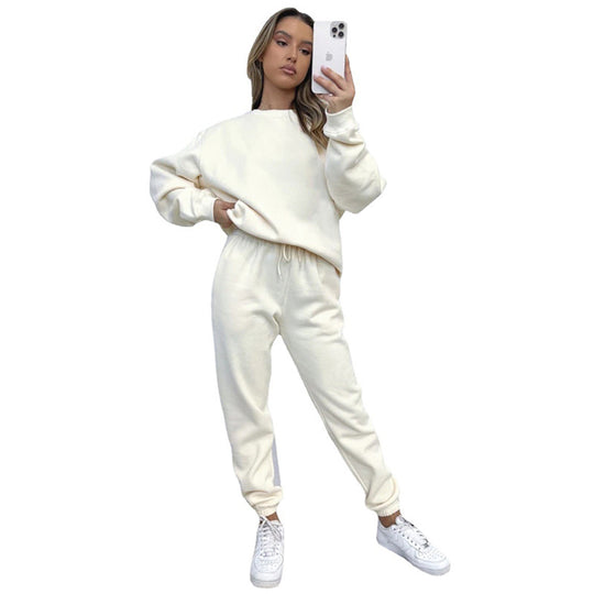 Damen Sportlicher Fleece Sweatanzug R&B