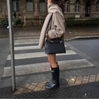 Damen modische Freizeitjacke aus hochwertigen Materialien mit praktischem Revers R&B
