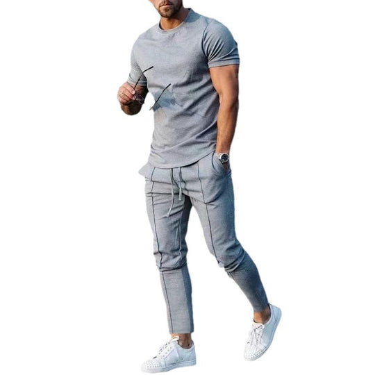 Herren lässiges T-Shirt und Jogginghose Set R&B