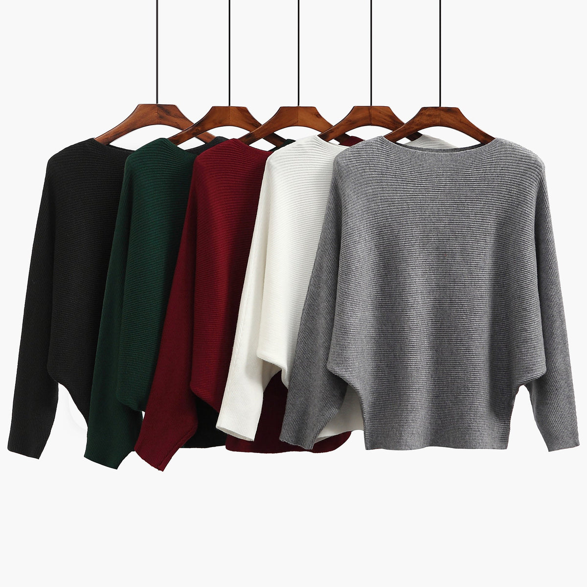 Damen Oversized Strickpullover mit raffiniertem Rippdesign und weitem Schnitt R&B
