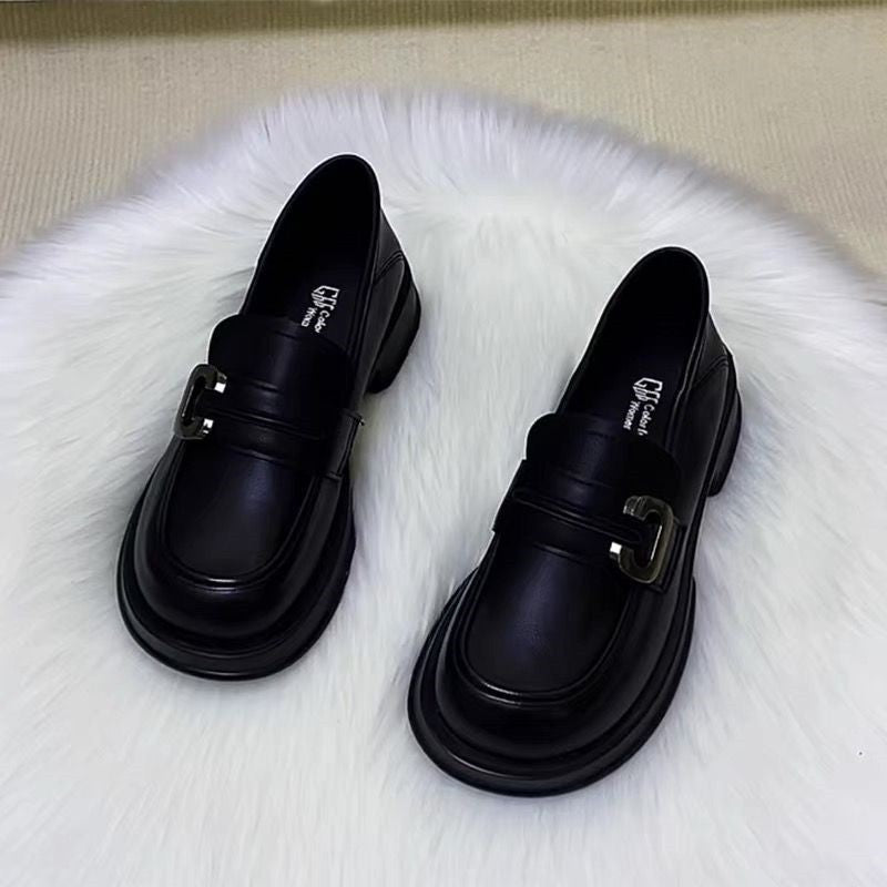 Damen Stilvolle Loafers mit modischem Schnallenverschluss
