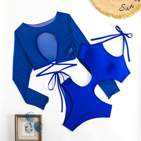 Damen Bikini-Set mit transparentem Oberteil und innovativem Schnitt R&B