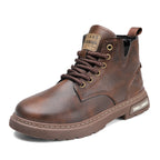 Damen hochwertige Leder Stiefeletten im lässigen Design R&B