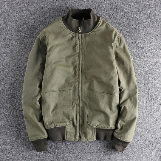 Damen Übergangsjacke mit hohem Kragen und praktischen Taschen R&B