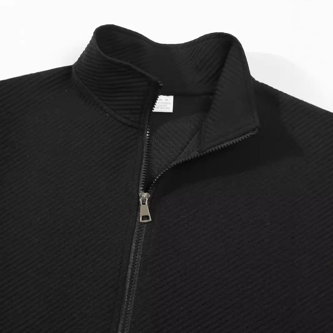 Herren sportliche Jacke mit strukturiertem Design R&B