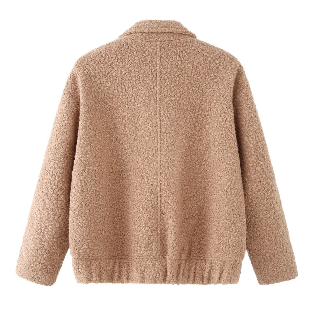 Damen kuschelige Teddyjacke im modernen Schnitt R&B