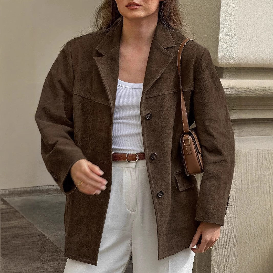 Damen Wildlederjacke klassisch