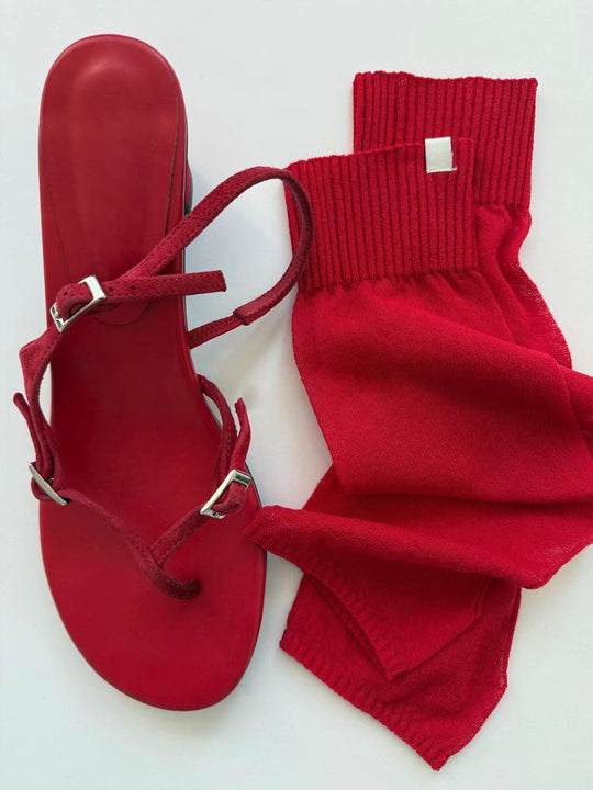 Damen Zehentrenner-Sandalen mit eleganten und flexiblen Riemen R&B