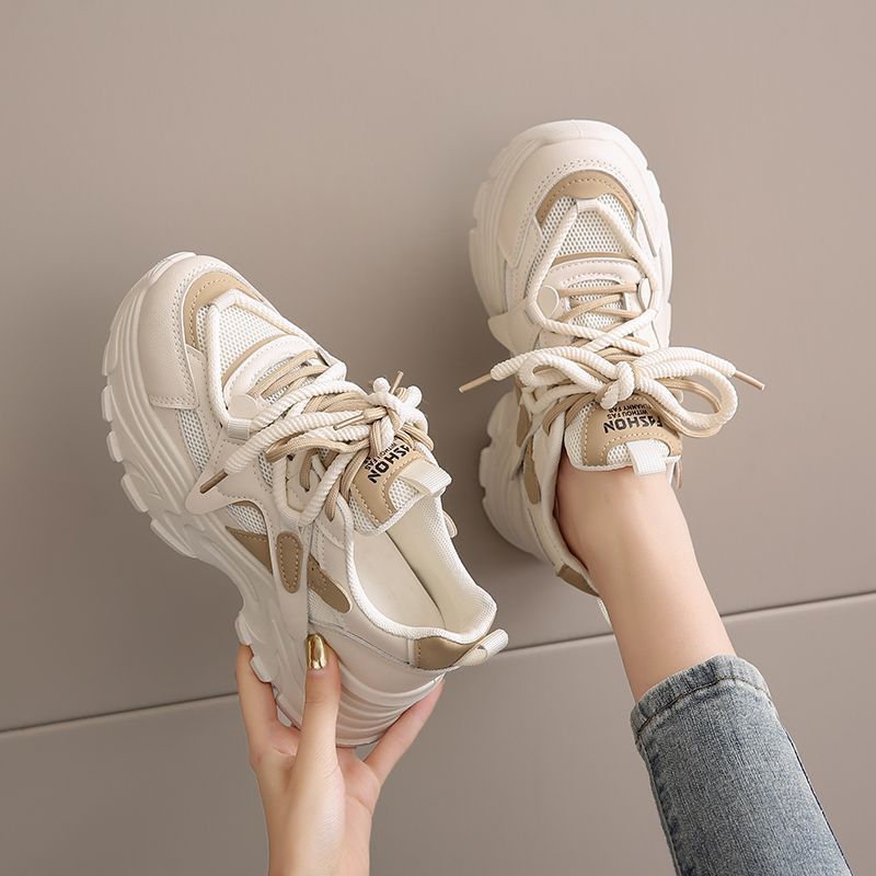 Damen Sportliche Chunky Sneaker mit atmungsaktivem Mesh und weicher Sohle R&B