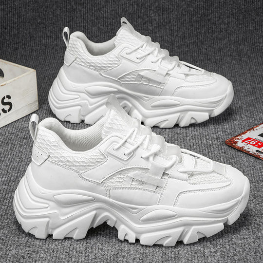 Damen Sportliche Chunky Sneaker mit atmungsaktiver Materialstruktur und rutschfester Gummisohle R&B