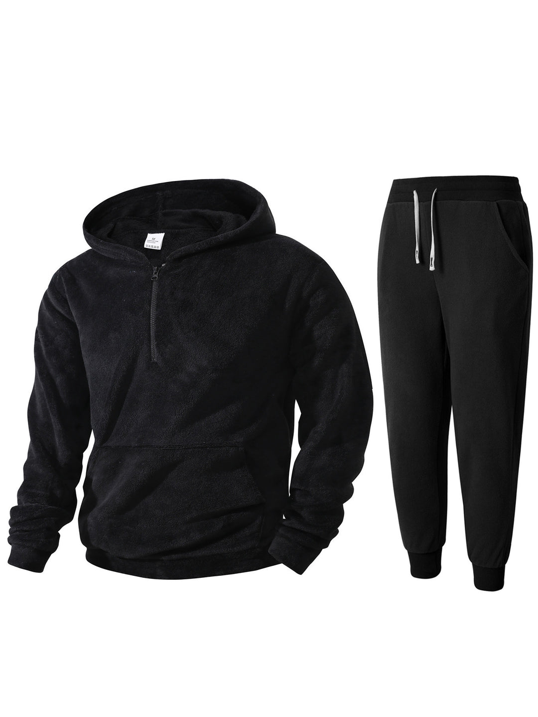 Herren kuscheliges Fleece-Hoodie und Jogginghose Set R&B