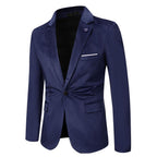 Damen eleganter samt Blazer mit slim fit