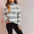 R&B | Gestreifter Strickpullover im Modernen Stil