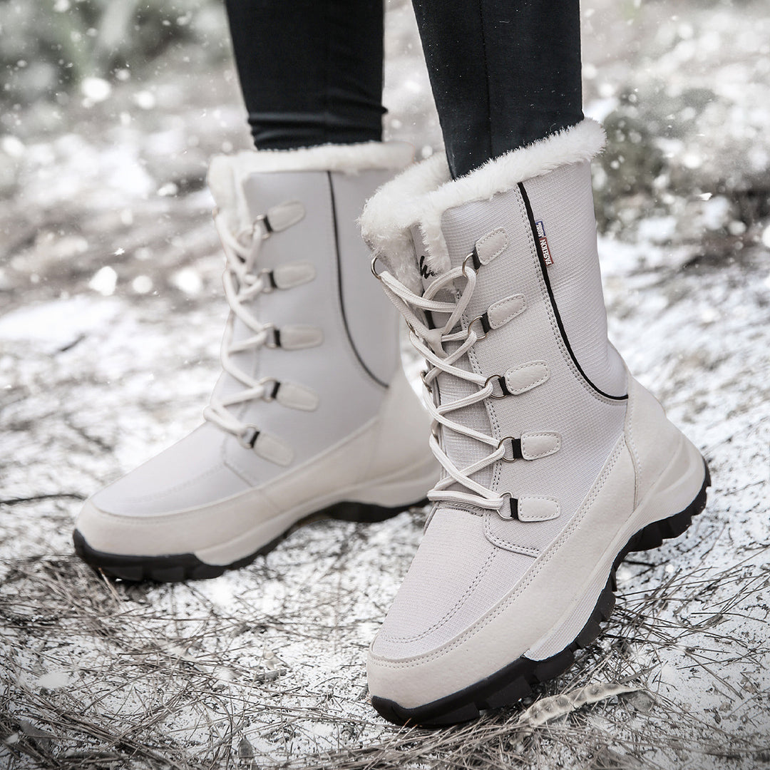 Damen Winterstiefel mit wärmeisolierendem Innenfutter und rutschfester Sohle R&B