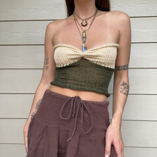 Damen Cropped Top R&B