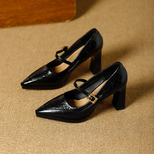 Damen Stilettos mit dekorativem Riemen R&B