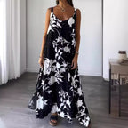 Damen Maxi-Kleid mit floralem Print