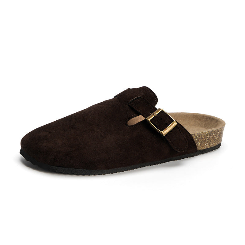 Damen Komfortable Clogs mit Schickem Riemen R&B