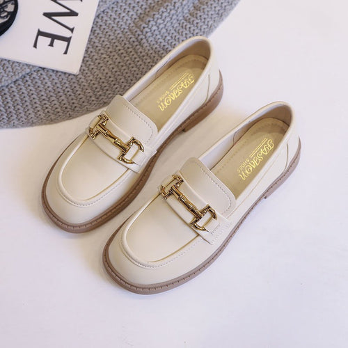 Damen Klassische Loafers mit elegantem dekorativen Schnallenverschluss R&B