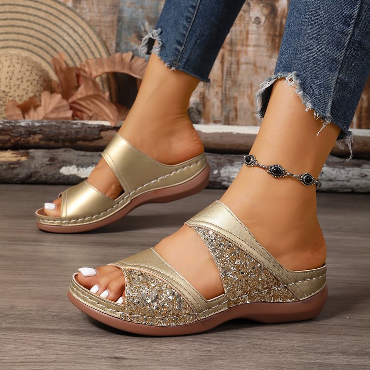 Damen Komfortable Clogs mit modischen Querriemen und ergonomischem Fußbett R&B