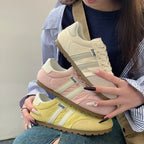 Damen sportive Retro-Sneaker mit hochwertigem Leder von R&B