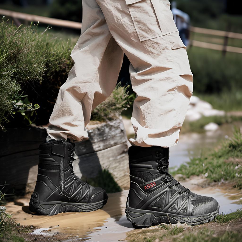 Herren Tactical Stiefel mit robustem Design und hoher Knöchelunterstützung R&B