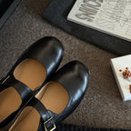 Damen Elegante und komfortable Mary-Jane Schuhe mit modischer Schnalle R&B