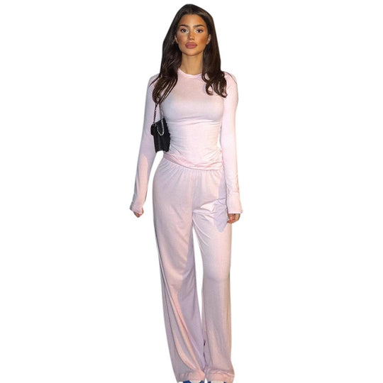 Damen Bequemer Lounge-Anzug mit weichem Material und lässigem Schnitt R&B