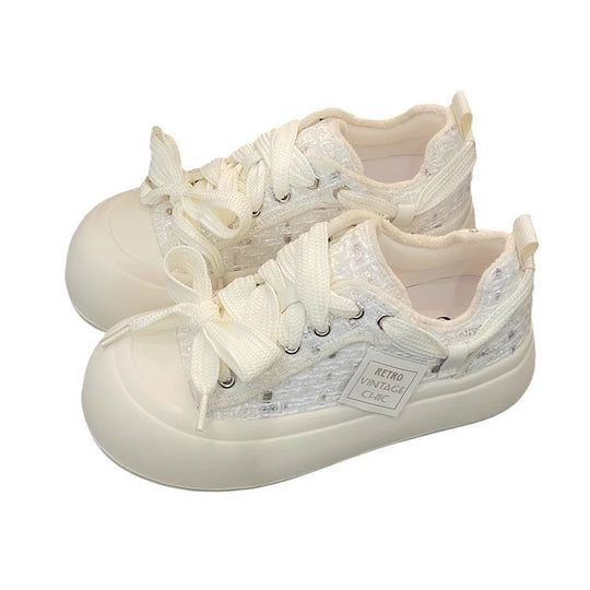Damen Vintage Sport Sneakers mit komfortabler Gummisohle und weichem Obermaterial R&B