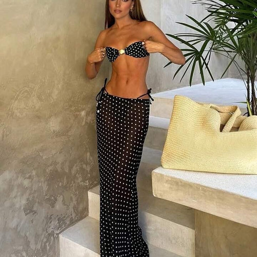 Damen Bandeau-Bikini mit modischer Schnittführung R&B