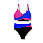 Damen Hochgeschnittener Bikini mit geschmackvollem Wickeldesign R&B