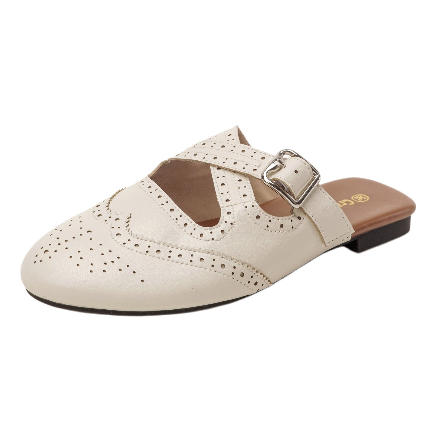 Damen modische Slipper mit elegantem Riemchen R&B