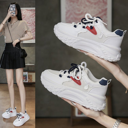 Damen Sportliche Sneakers mit atmungsaktiver Netzstruktur und flexibler Sohle R&B