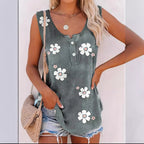 Damen Modische Blumenmuster Bluse