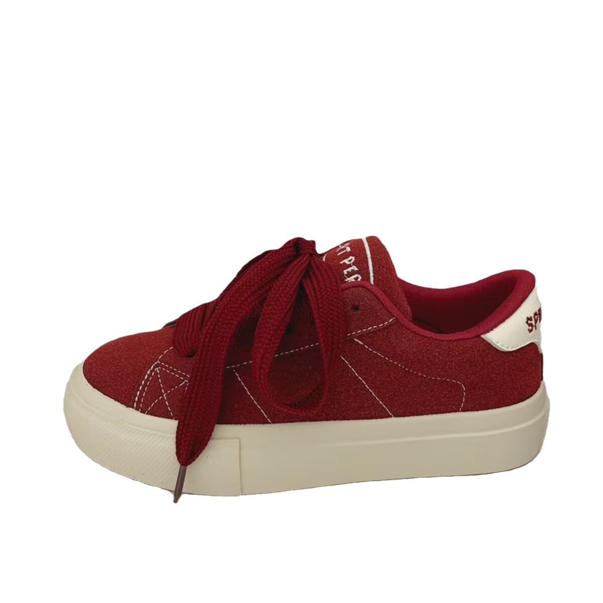 Damen Sportliche Sneakers aus hochwertigem Wildleder mit bequemen Schnürdetails