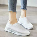 Damen Slip-On Laufschuhe mit elastischem Obermaterial und dämpfender Sohle R&B