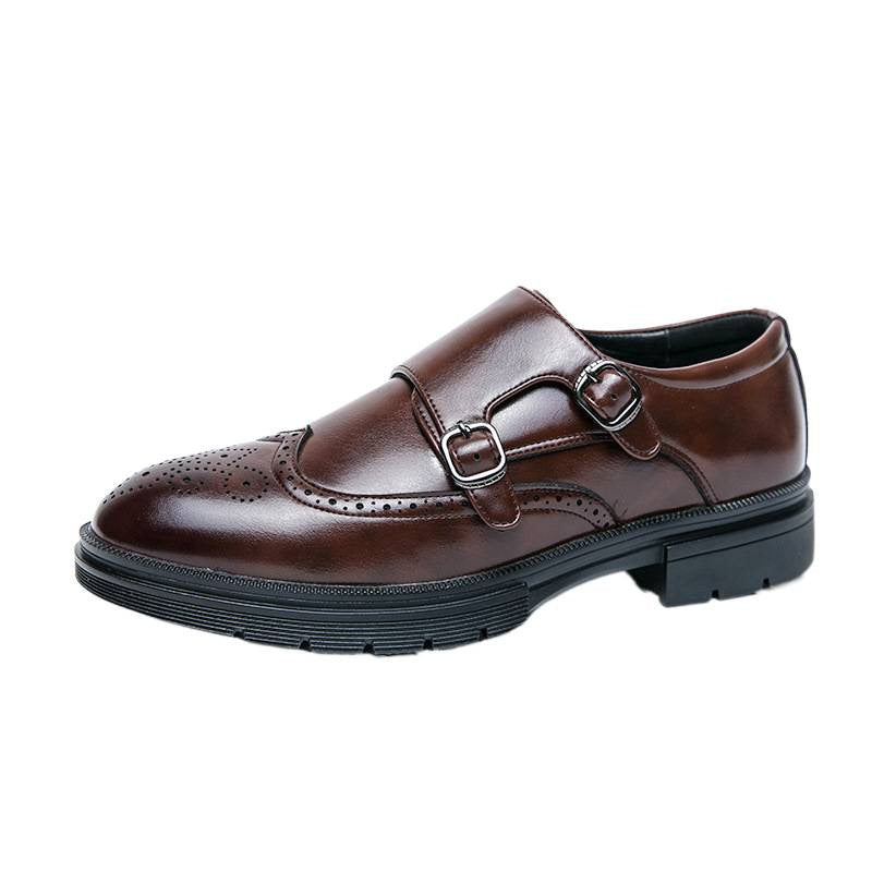 Damen Elegante Doppel-Monk-Schuhe aus hochwertigem Leder R&B