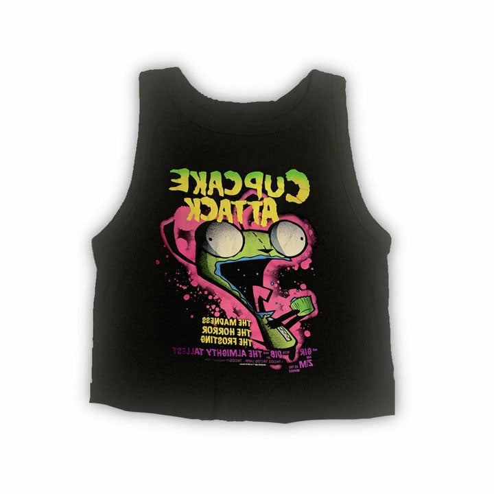 Damen T-Shirt mit kreativem Cupcake-Motiv und modernem Druck R&B