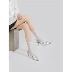 Damen Slingback High Heel Schuhe mit modischem Schnallen-Detail R&B
